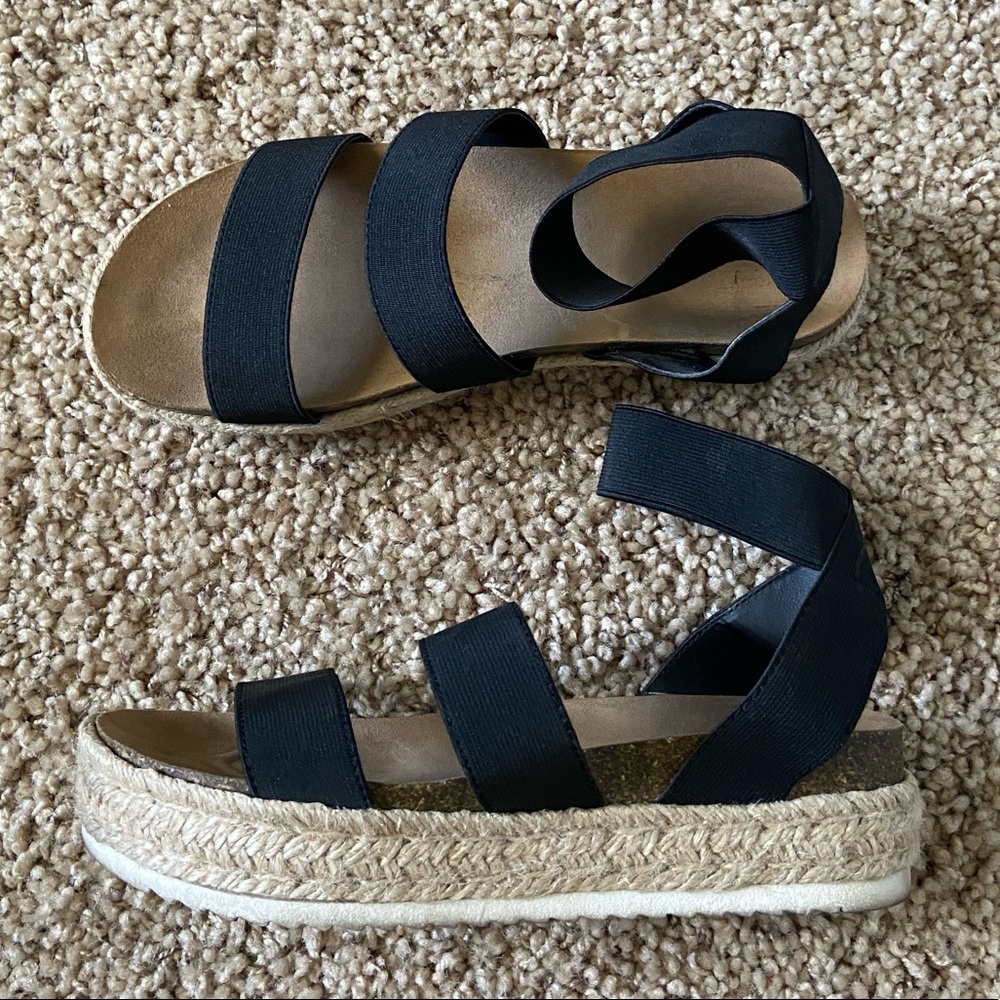 Black Platform Sandals